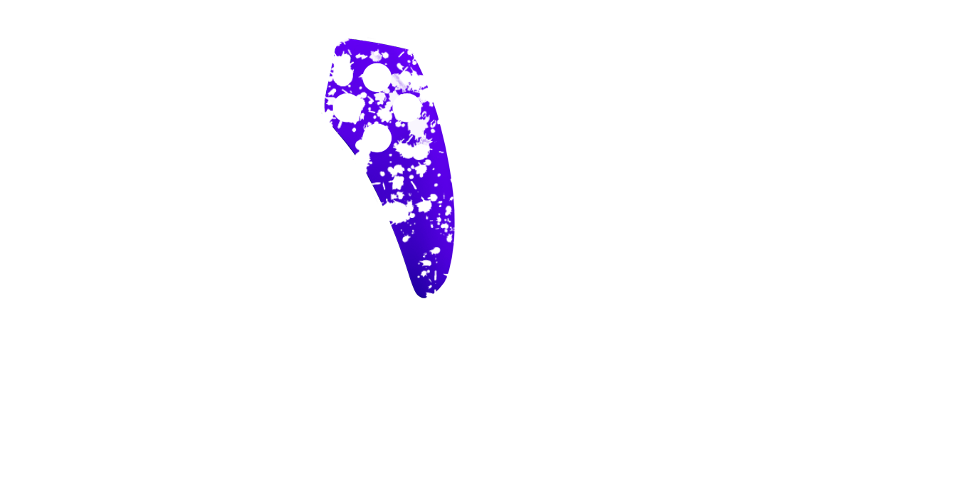 Фиолетово-белые капли